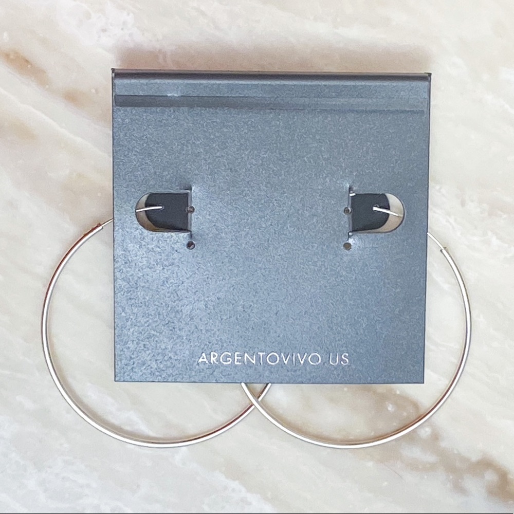 Argento Vivo Endless Hoop Earrings - Picture 4 of 5